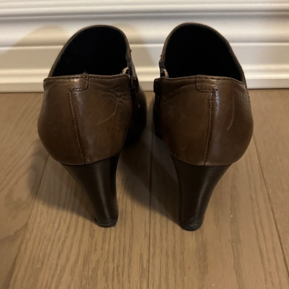 Dark Brown Women's GEOX Ankle Boots size 37 - Picture 4 of 13